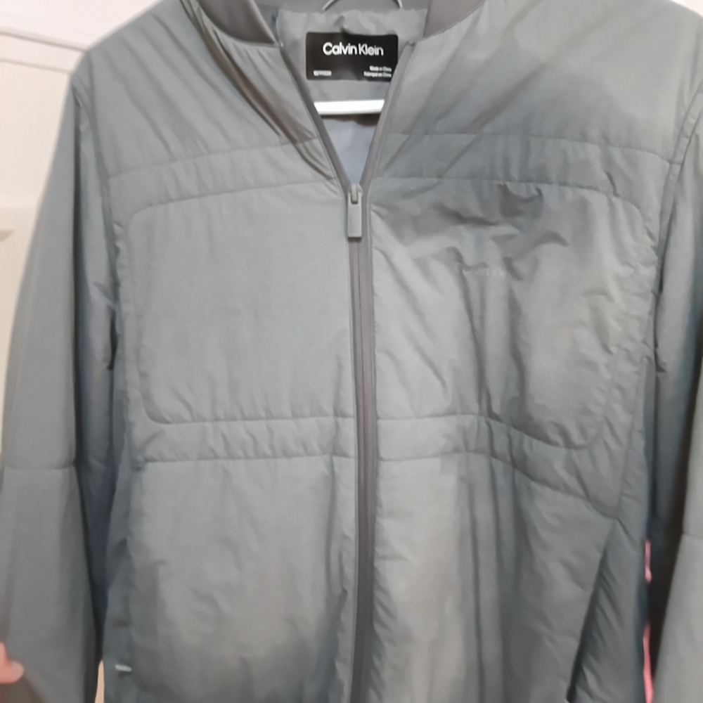 Calvin Klein Men's Gray Puffer Jacket